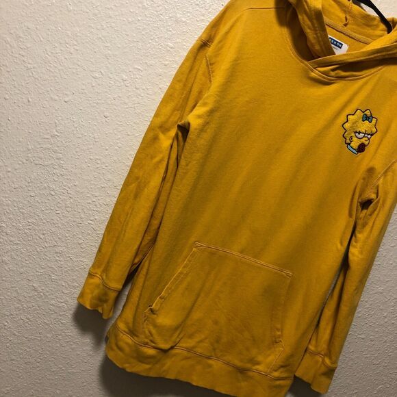 Maggie simpsons xxl girls sweater yellow hoodie pullover worn y2k 90s kid tt - Picture 1 of 13